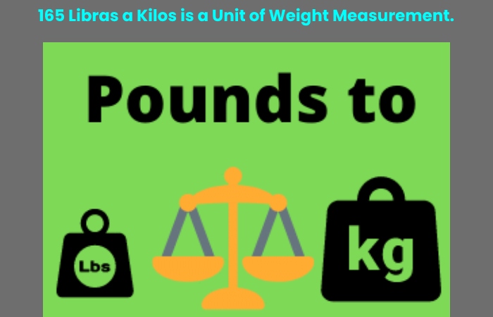 165 Libras a Kilos is a Unit of Weight Measurement.