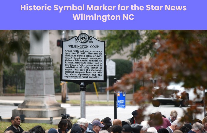 Historic Symbol Marker for the Star News Wilmington NC