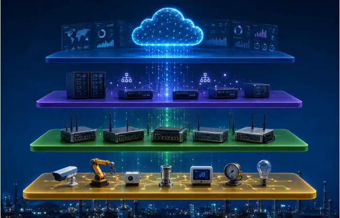 edge computing layers in lot