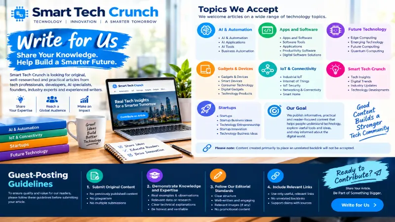 Write for Us – smarttechcrunch